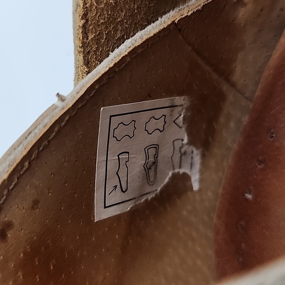 Maciejka Women's Leather Heeled Taupe Cream Floral Print Shoes Block Heel Sz 37 - Picture 10 of 16